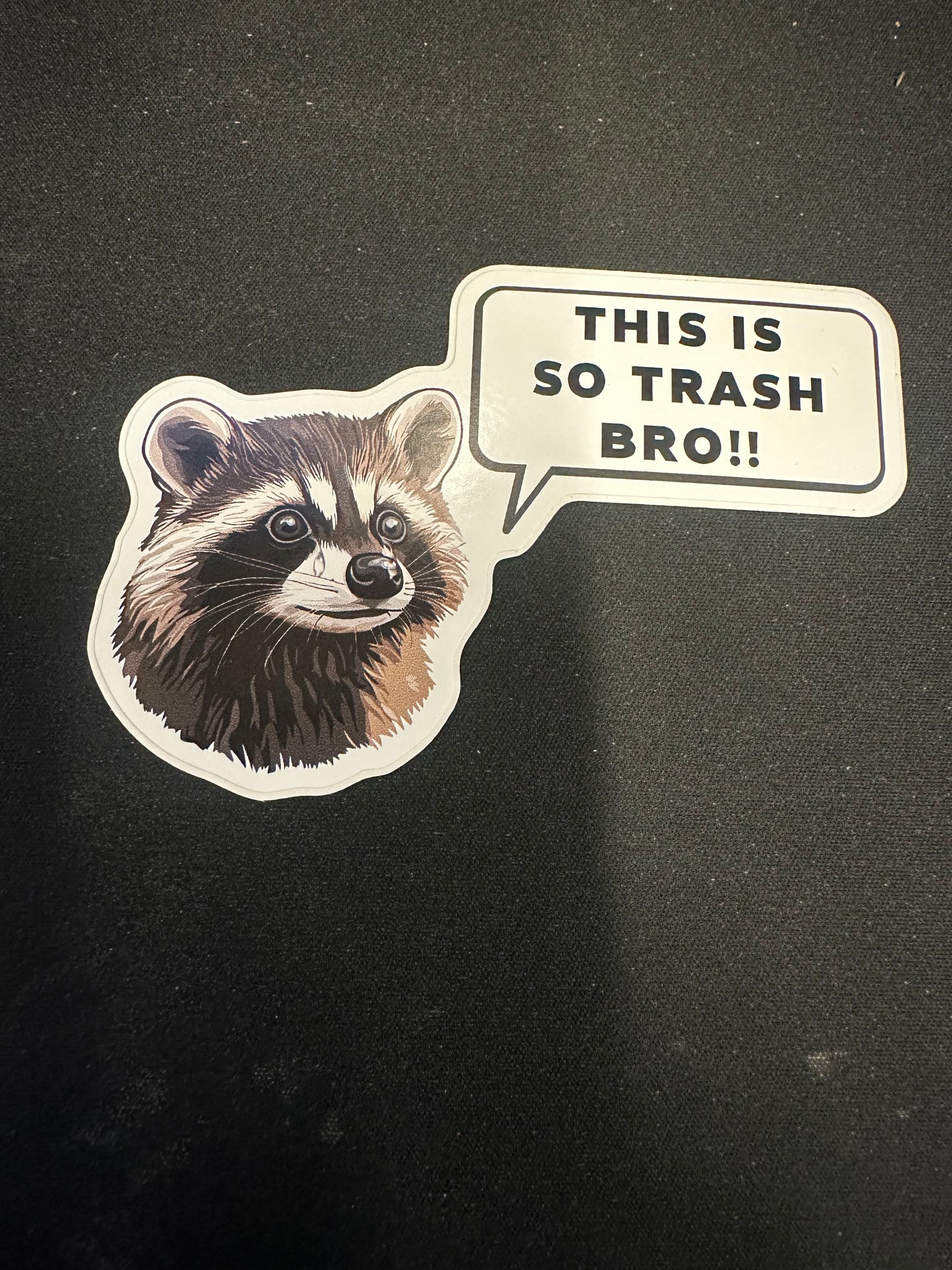 Sad Trash Panda Morale Patch – Hook and Loop Tactical Patch with Funny Raccoon Design, Velcro Patch for Backpacks, Vests, or Gear