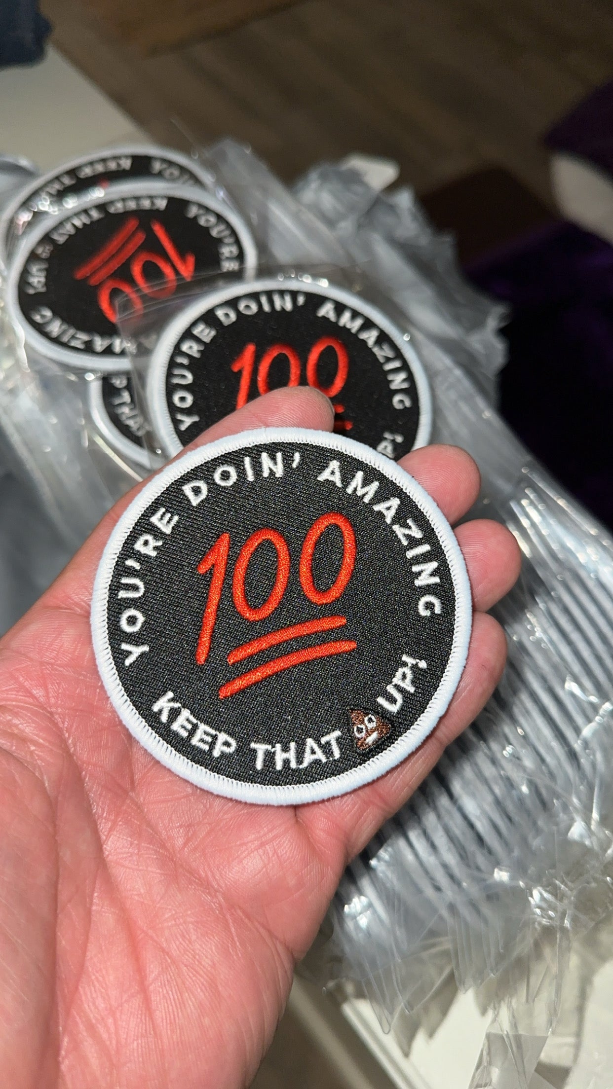 You’re Doin’ Amazing Patch Funny Morale Velcro Backing | Motivation | Positive Vibes