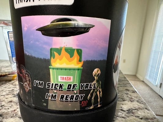 Aliens, Take Me Away Vinyl Sticker| Adult Humor