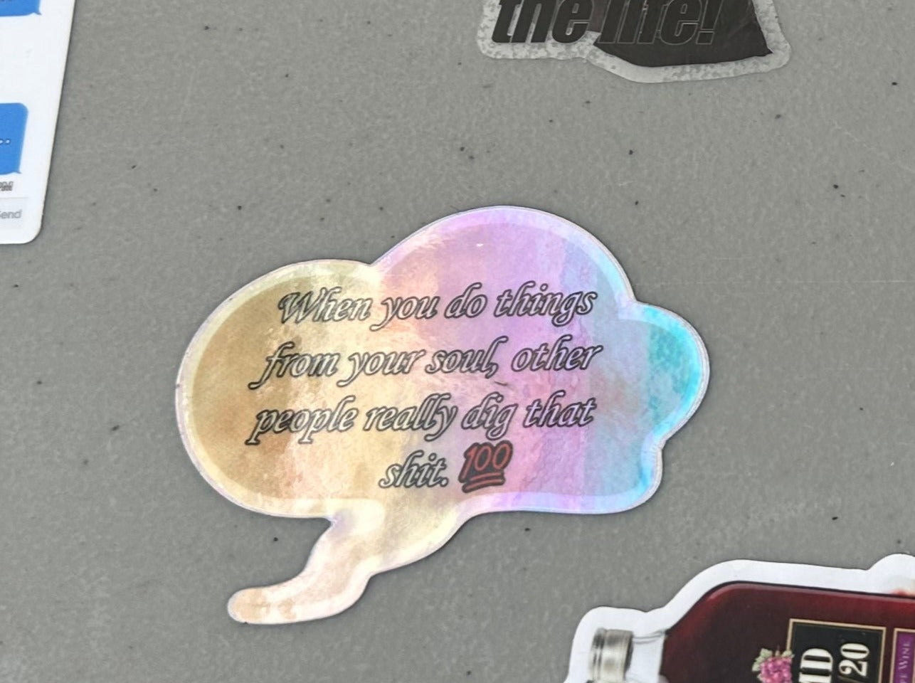 Dope Soul Holographic Vinyl Sticker | Adult Humor | Good Vibes